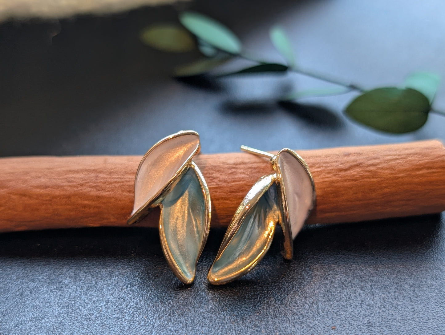 Leaf Stud Earrings
