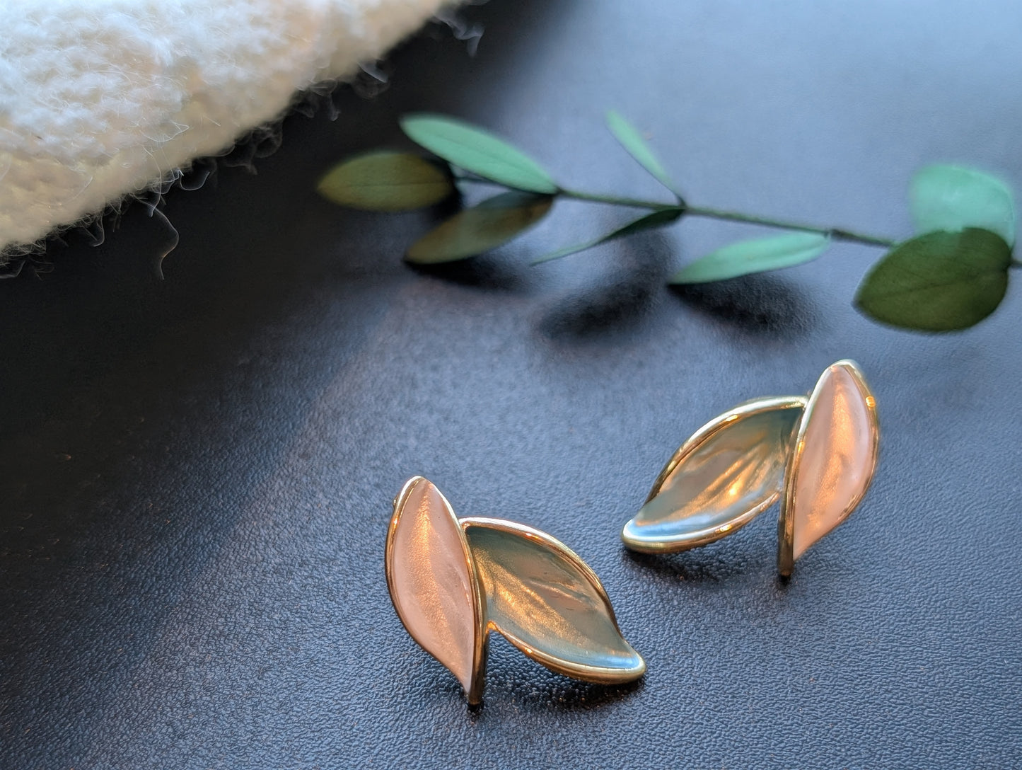 Leaf Stud Earrings
