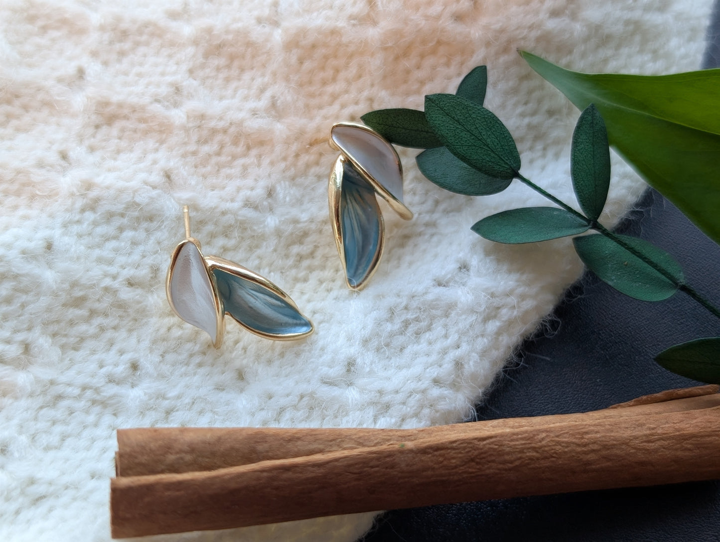 Leaf Stud Earrings