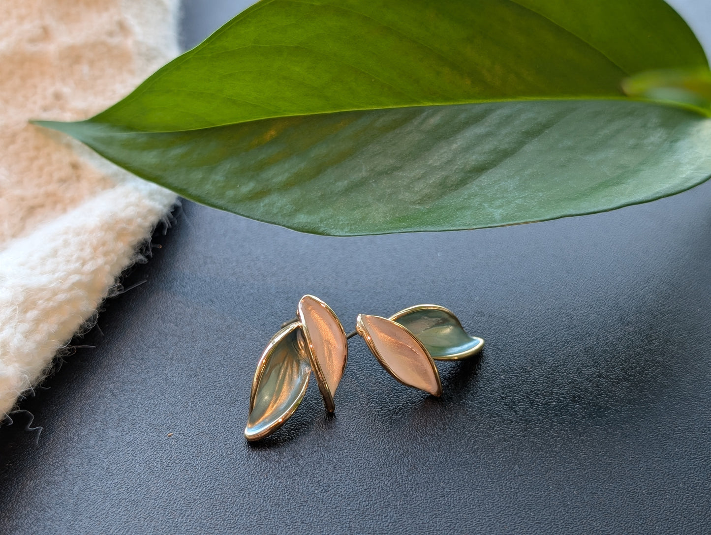 Leaf Stud Earrings