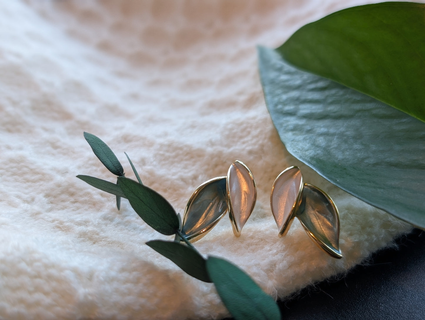 Leaf Stud Earrings
