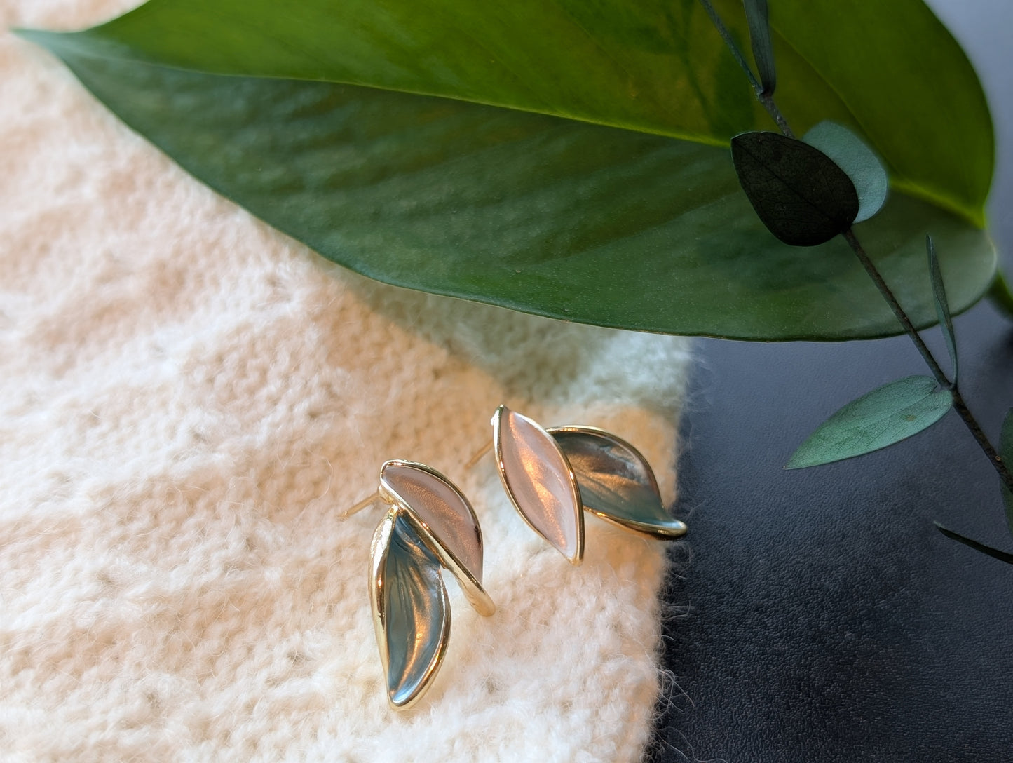 Leaf Stud Earrings