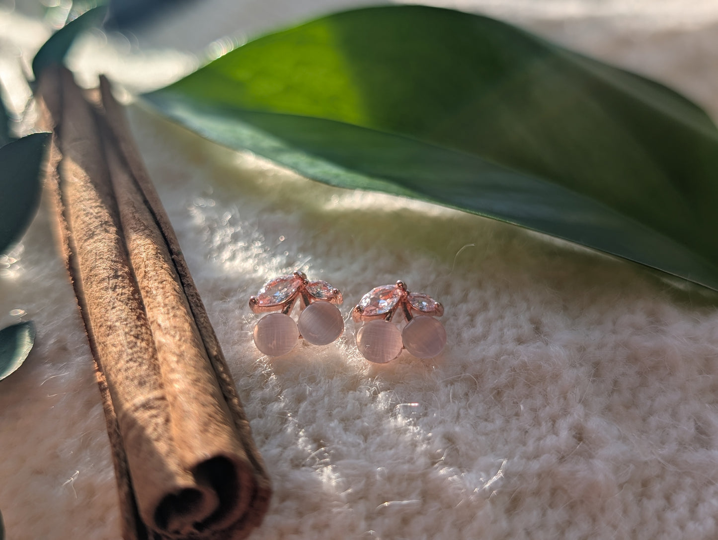 Cherry Opal Earring