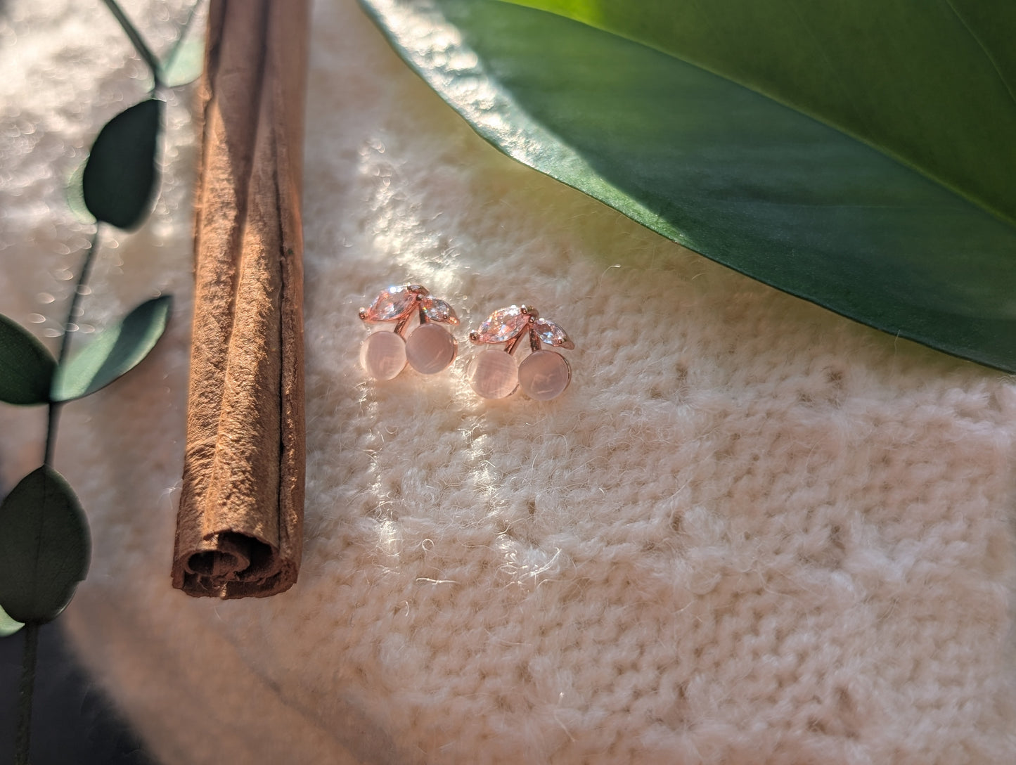 Cherry Opal Earring