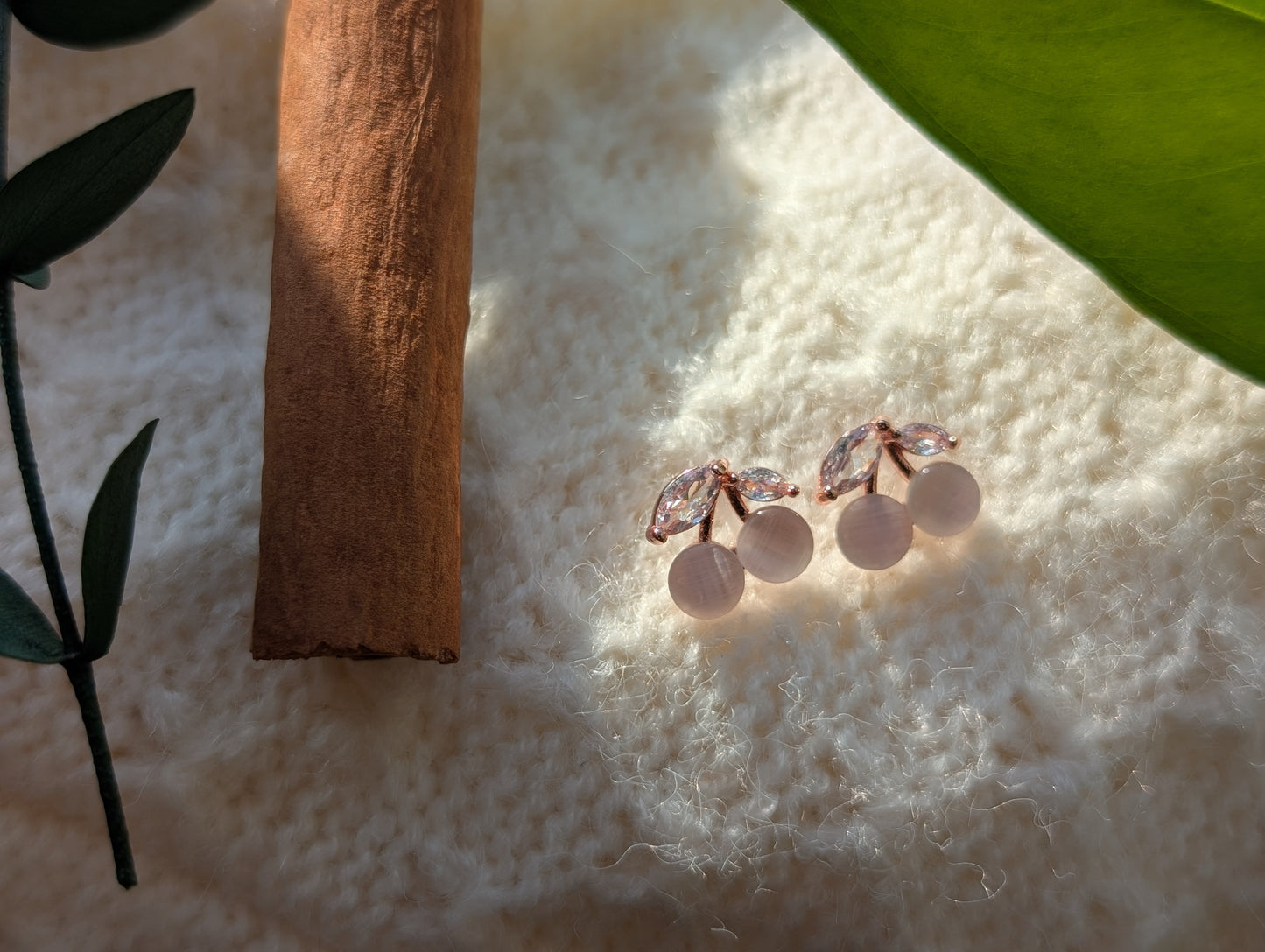 Cherry Opal Earring