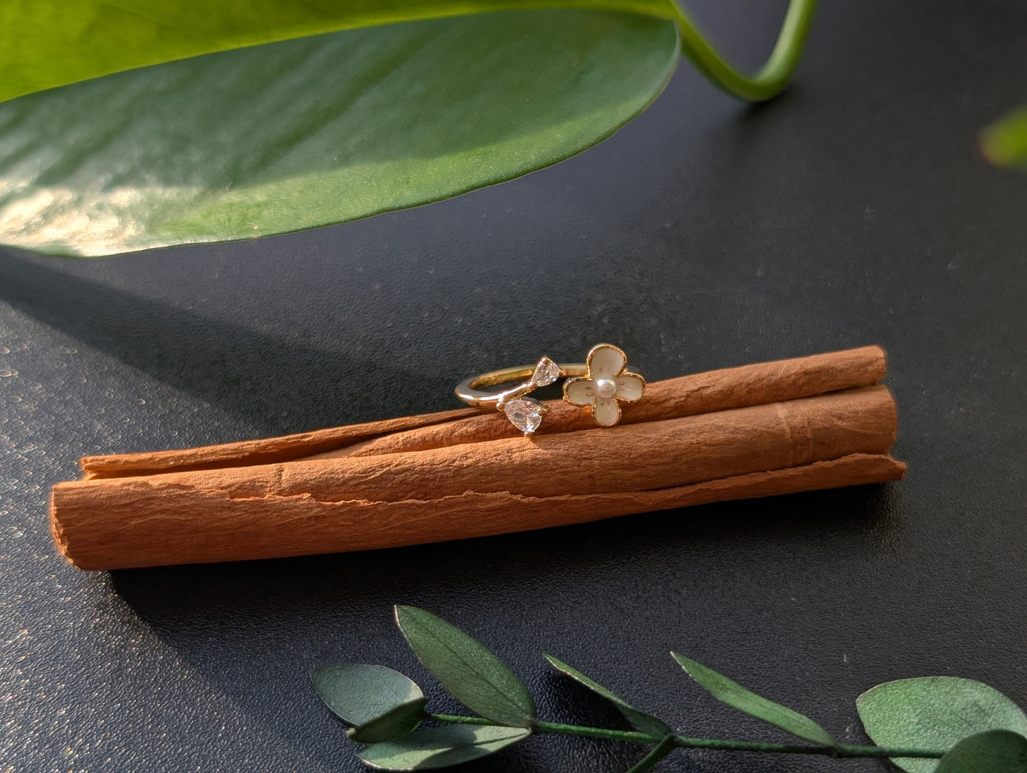 Adjustable Flower Ring