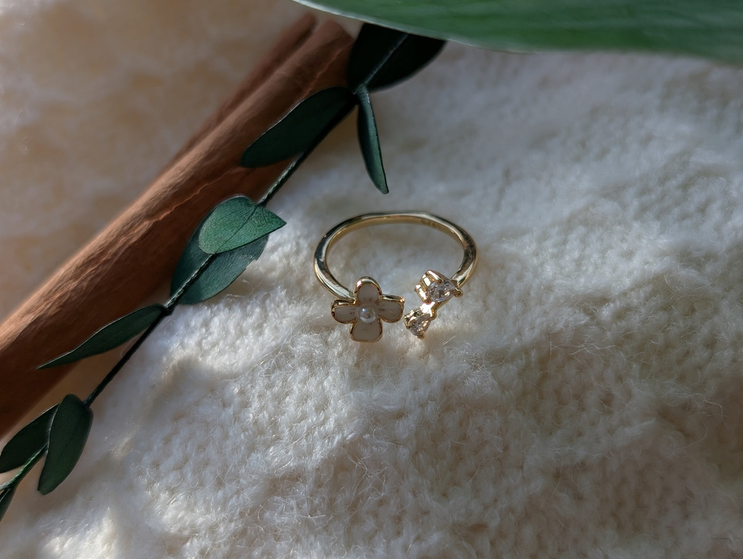Adjustable Flower Ring
