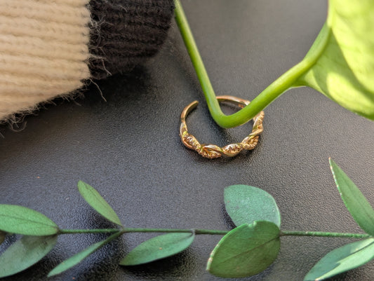 Gold Twist Ring