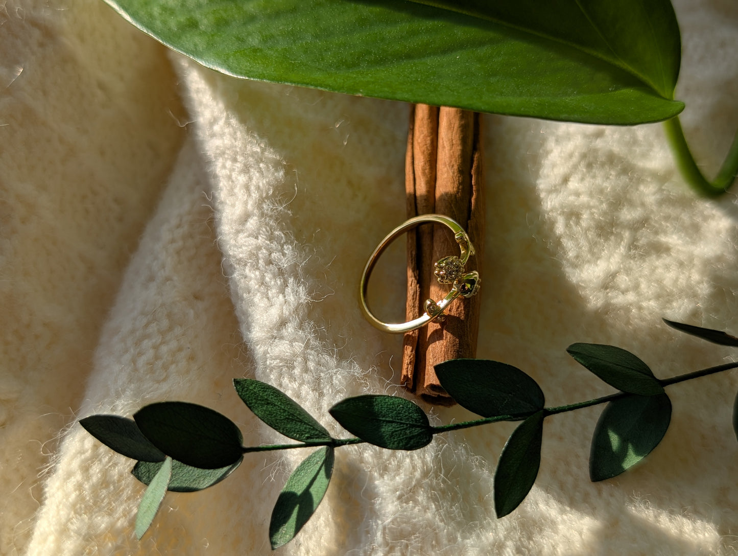 Sparkling Blossom Tulip Ring