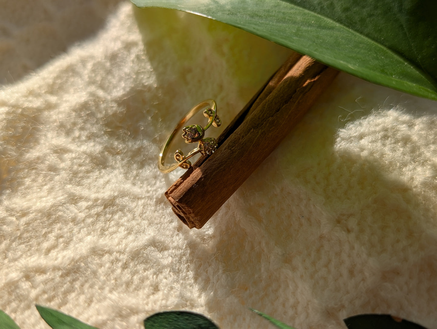 Sparkling Blossom Tulip Ring