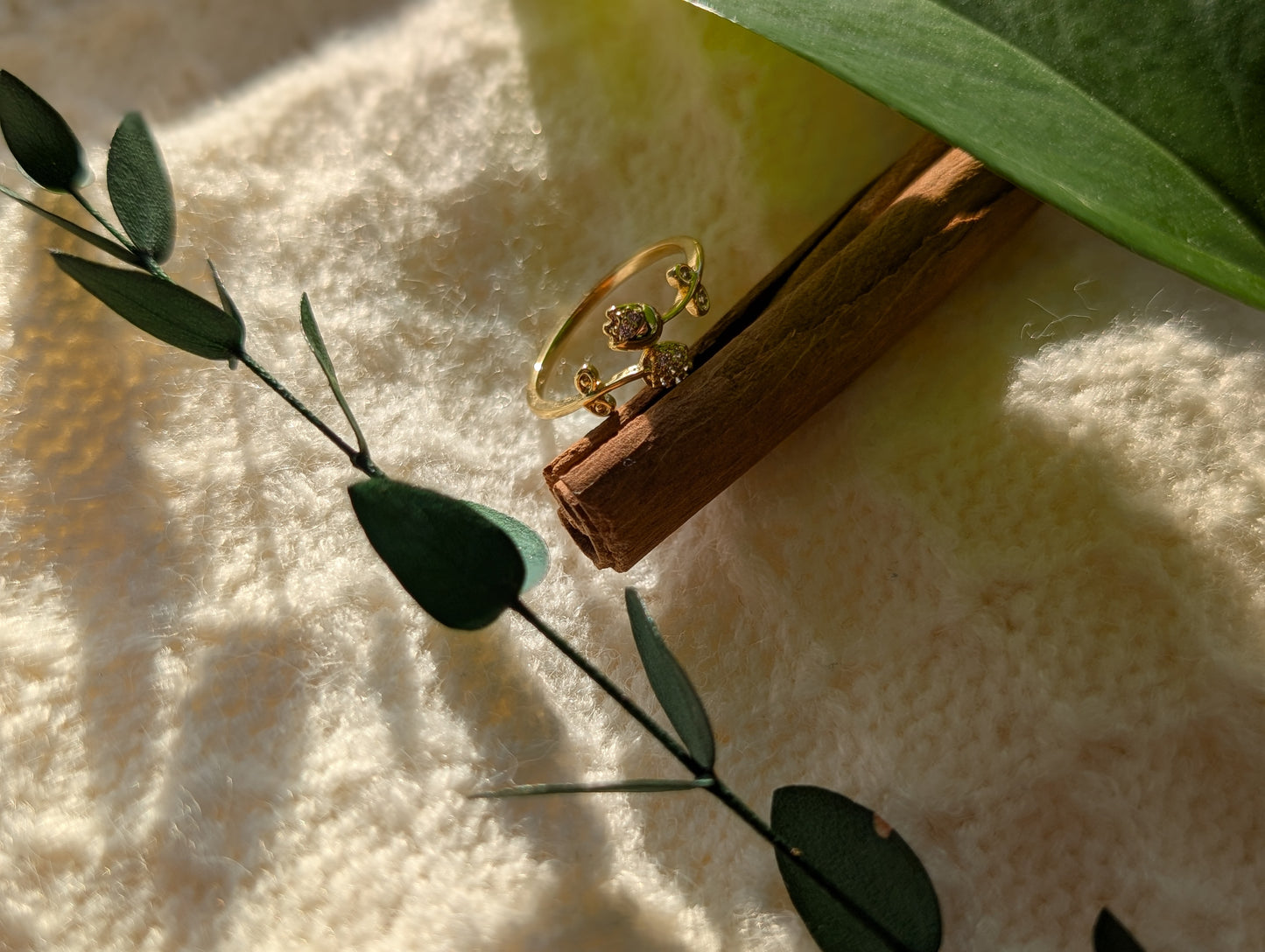 Sparkling Blossom Tulip Ring