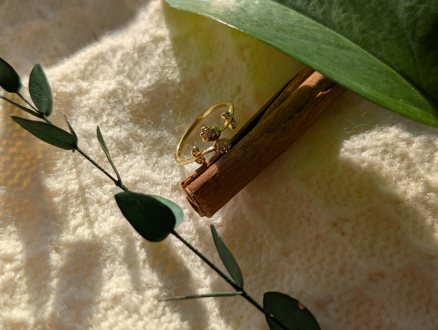 Sparkling Blossom Tulip Ring