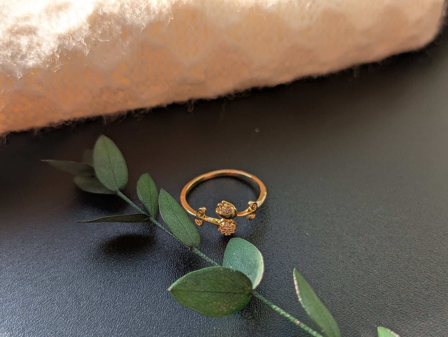 Sparkling Blossom Tulip Ring