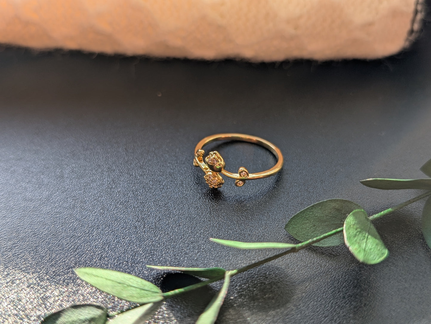 Sparkling Blossom Tulip Ring