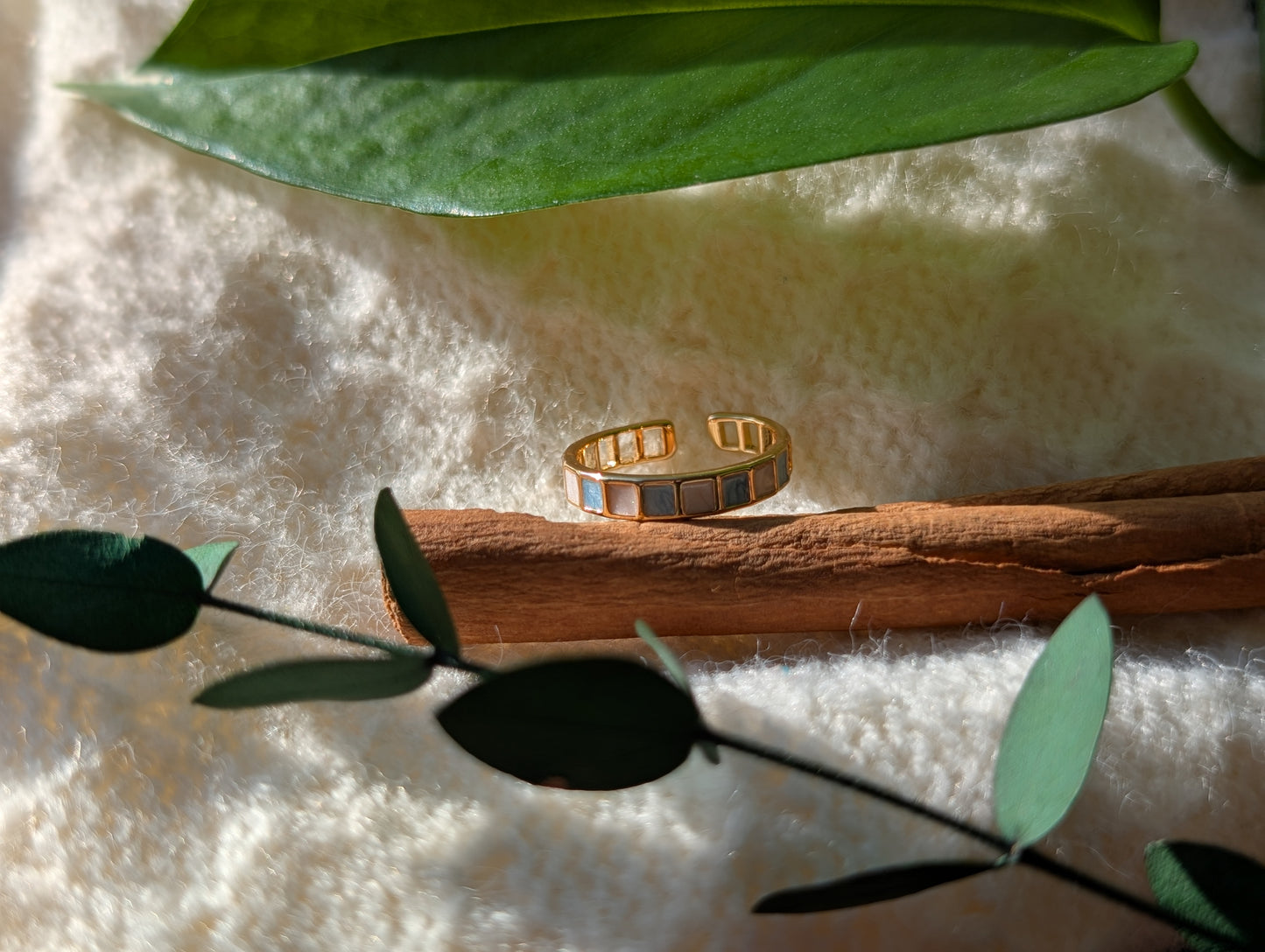 Checkerboard Chic Ring
