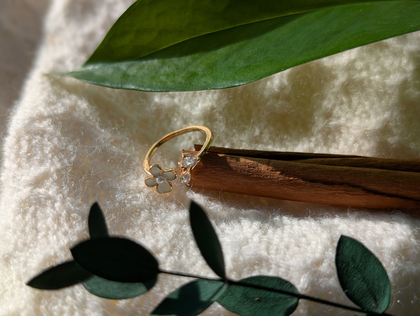 Adjustable Flower Ring
