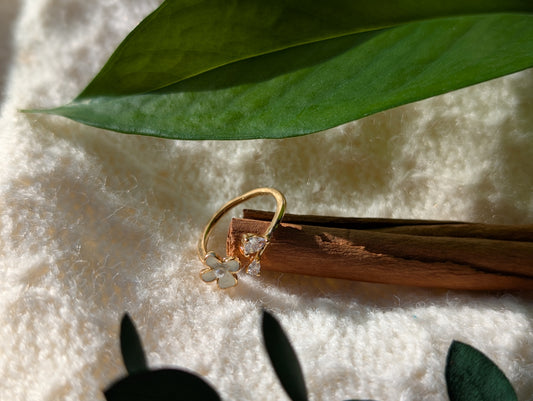 Adjustable Flower Ring