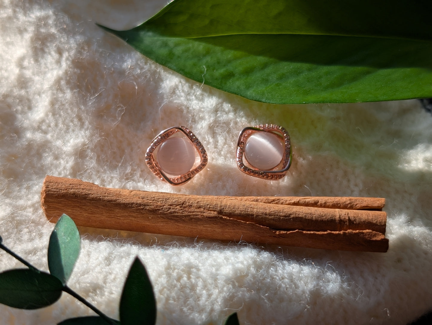 Purr-fect Opal Glow Earrings (Stud or Clip-On!)