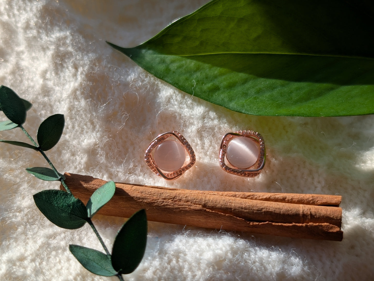 Purr-fect Opal Glow Earrings (Stud or Clip-On!)