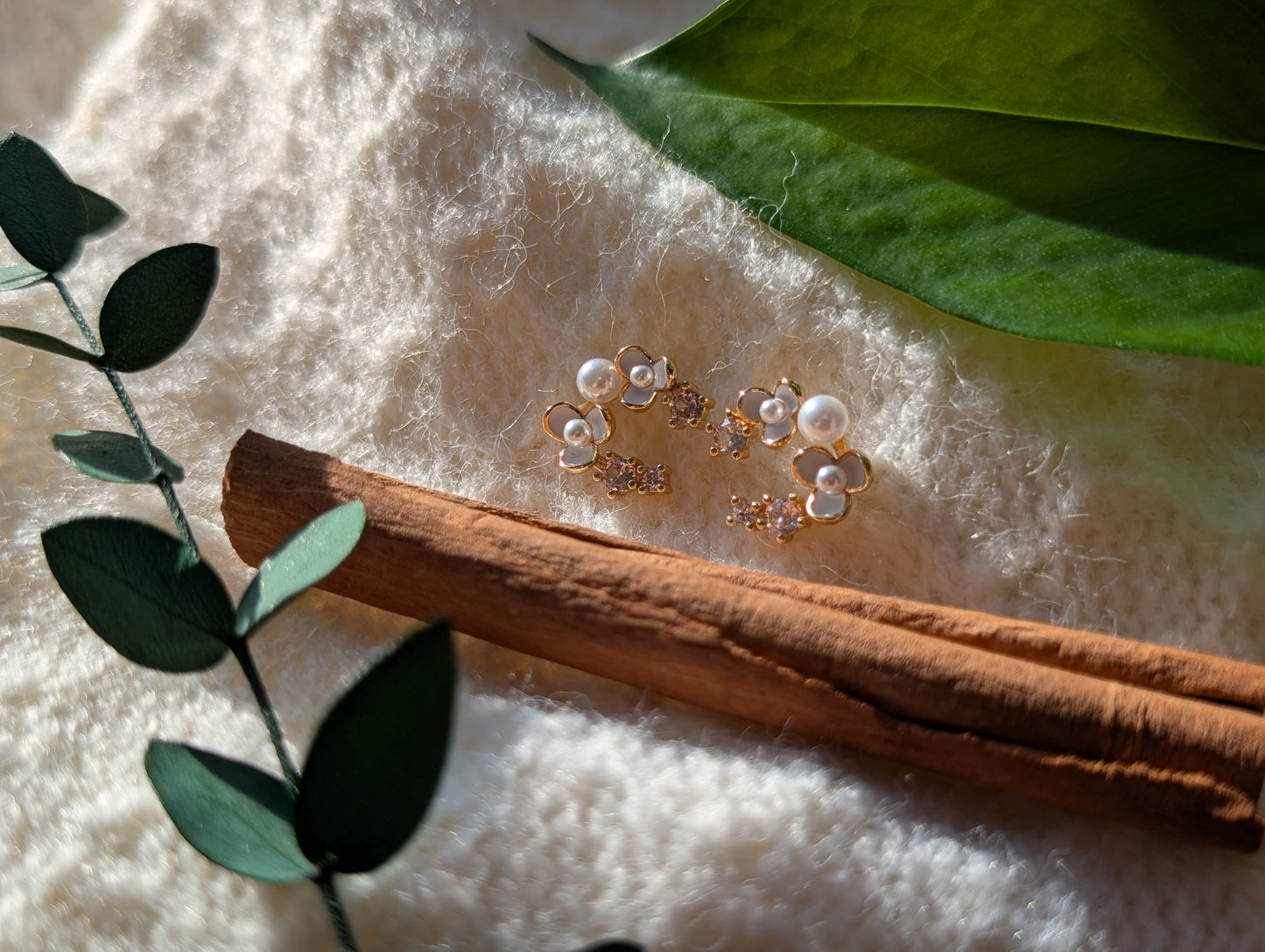 Blossom & Sparkle Ear Climbers