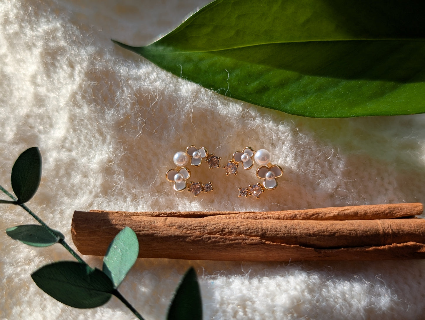 Blossom & Sparkle Ear Climbers