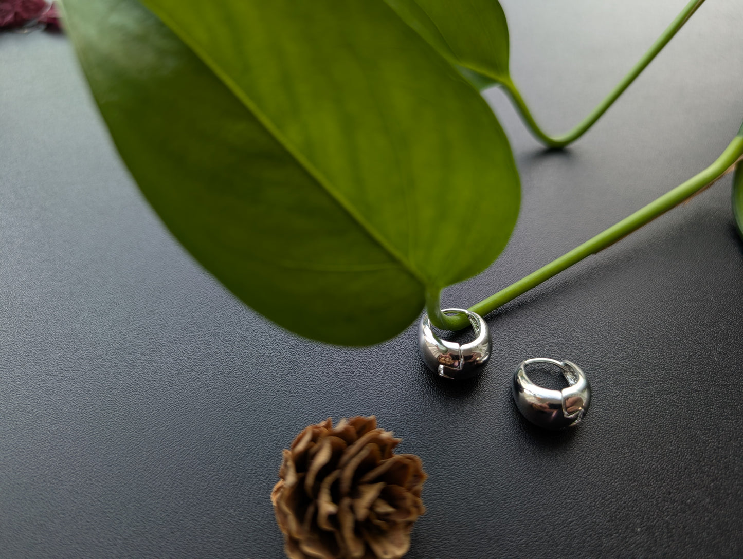 Sculptural Dome Hoop Earrings