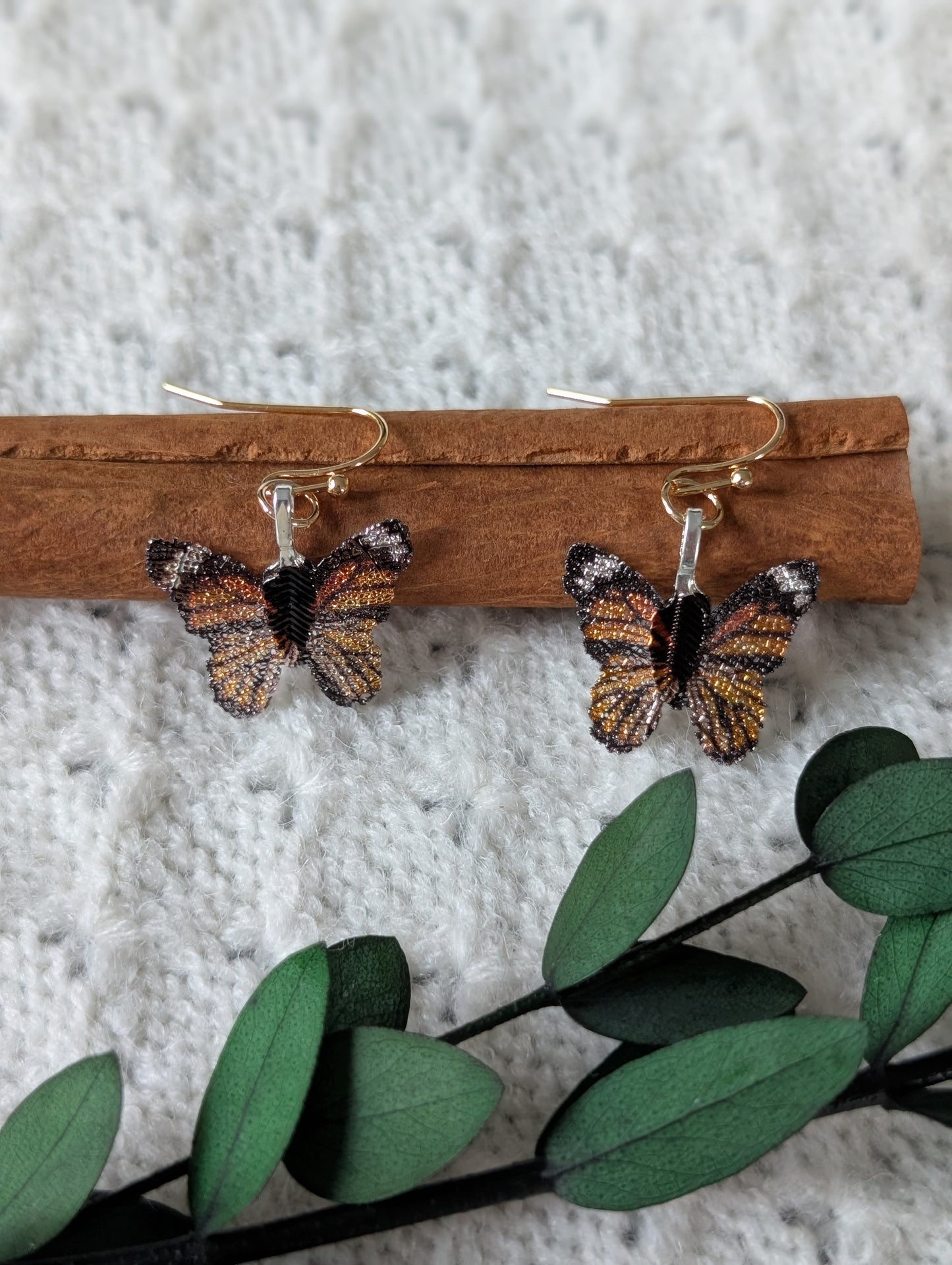 Monarch Butterflies Earrings & Necklace