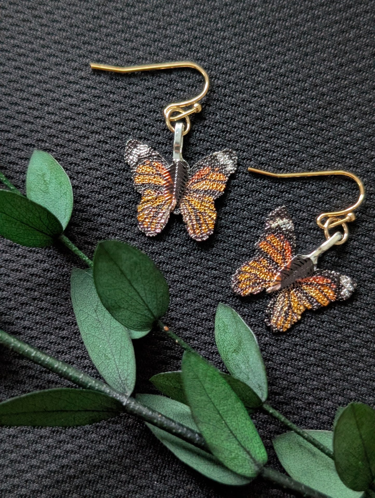 Monarch Butterflies Earrings & Necklace