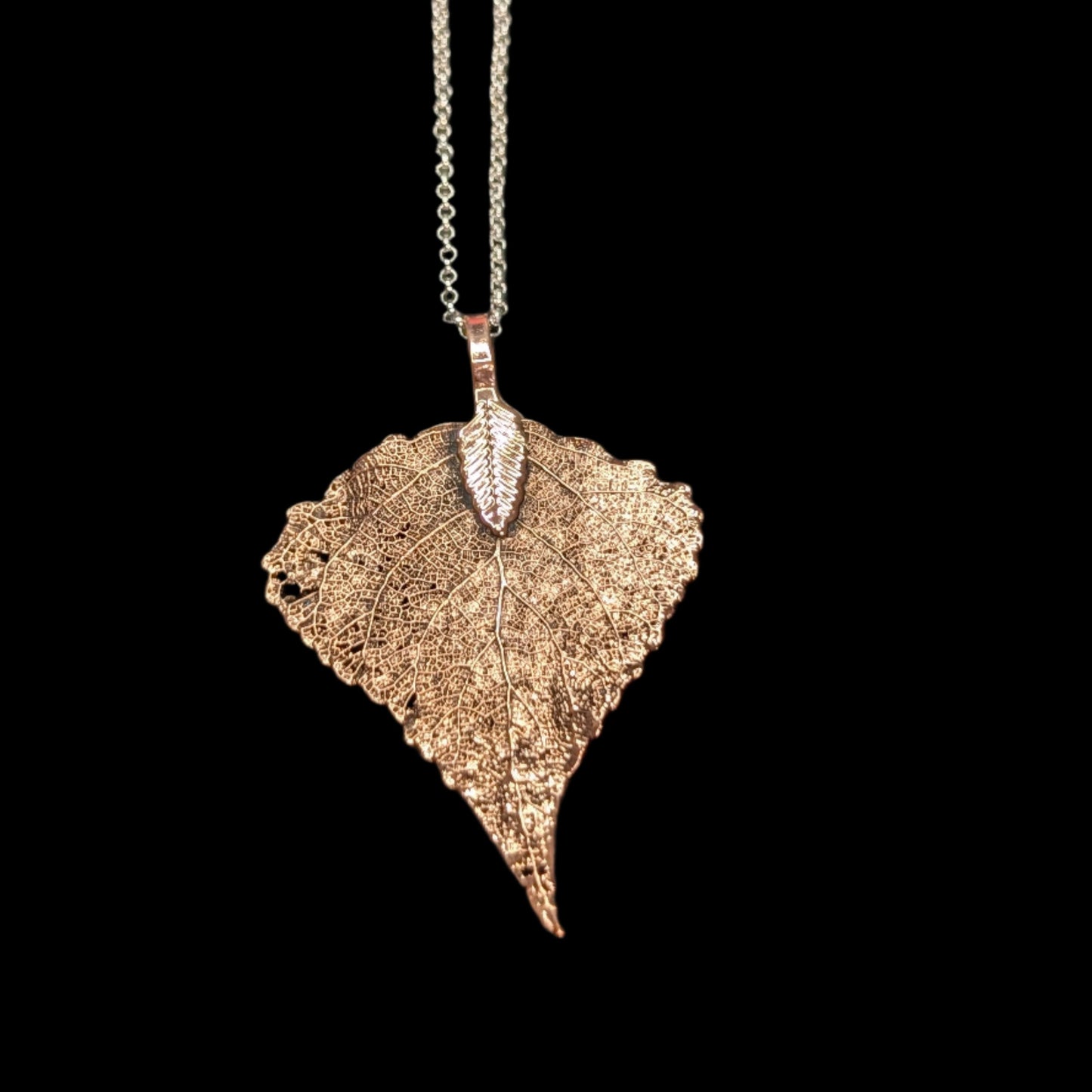 Real Birch Leaf Necklace