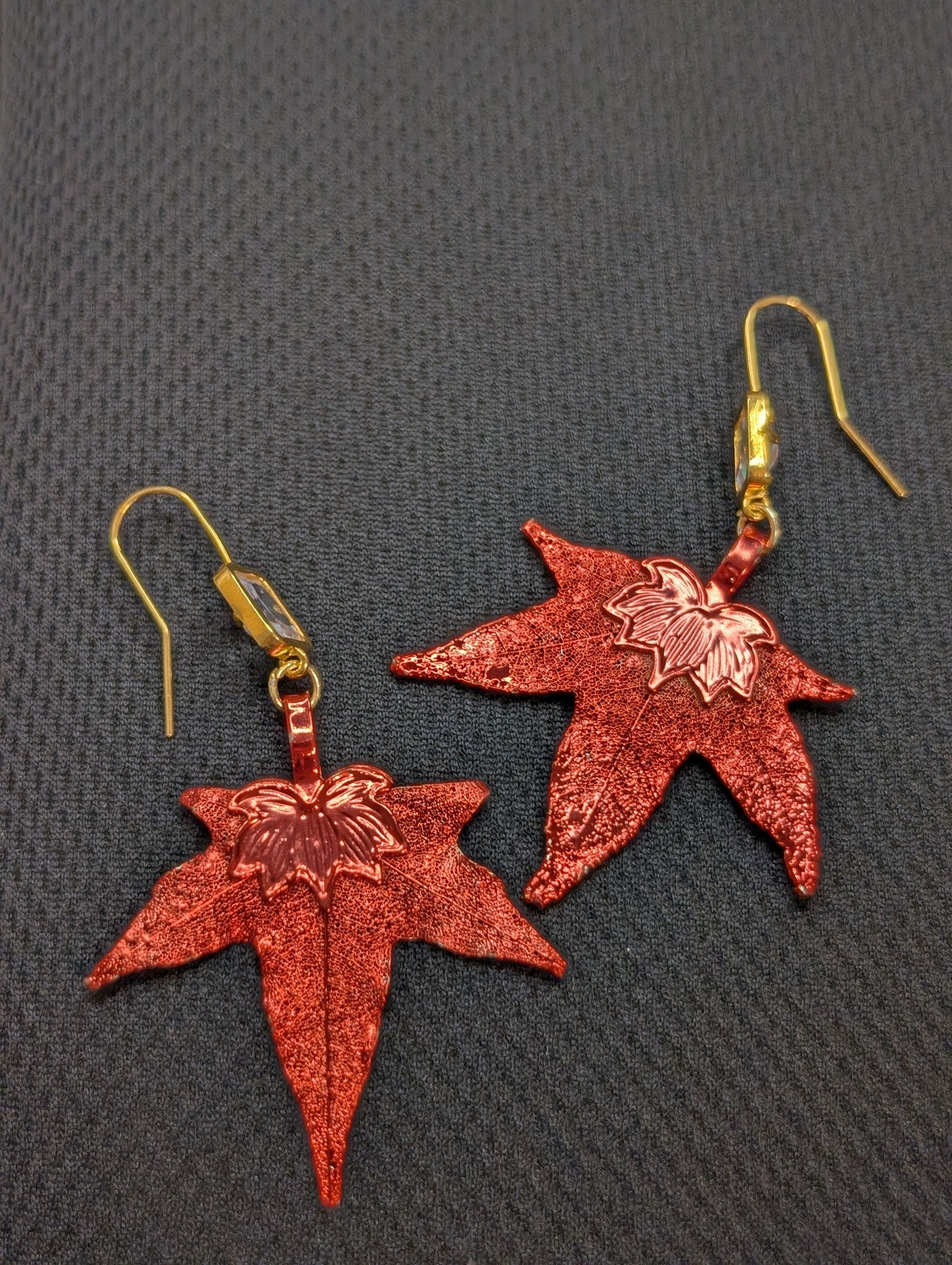 Real Maple Leaf Earrings