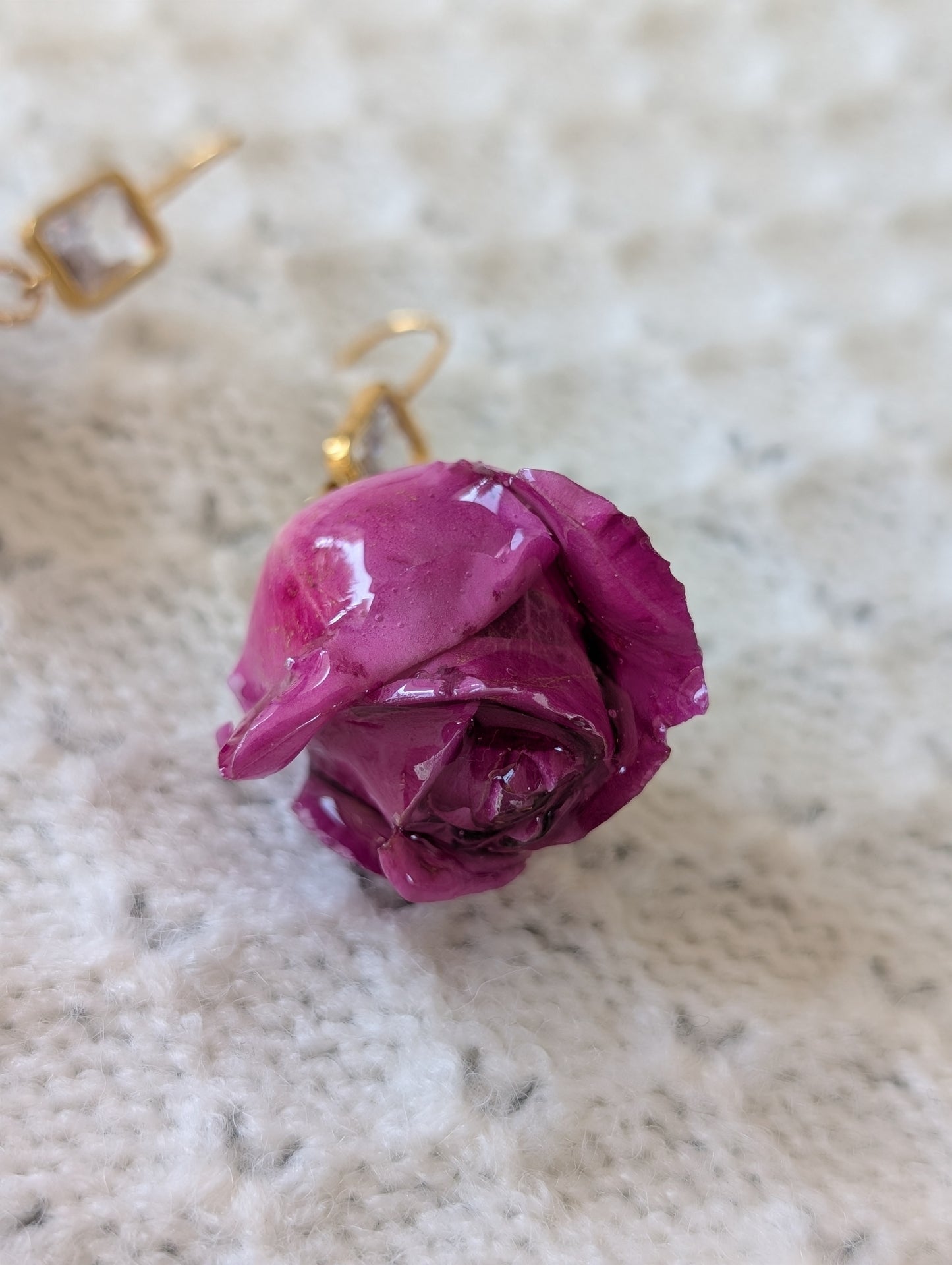 Real Rosebuds Earrings