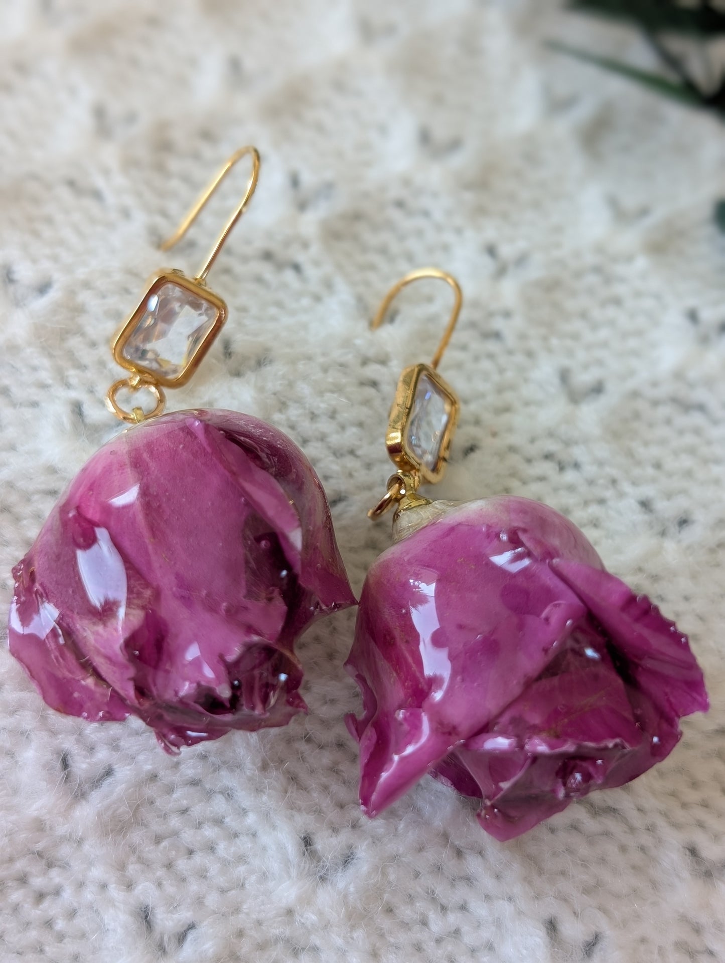 Real Rosebuds Earrings