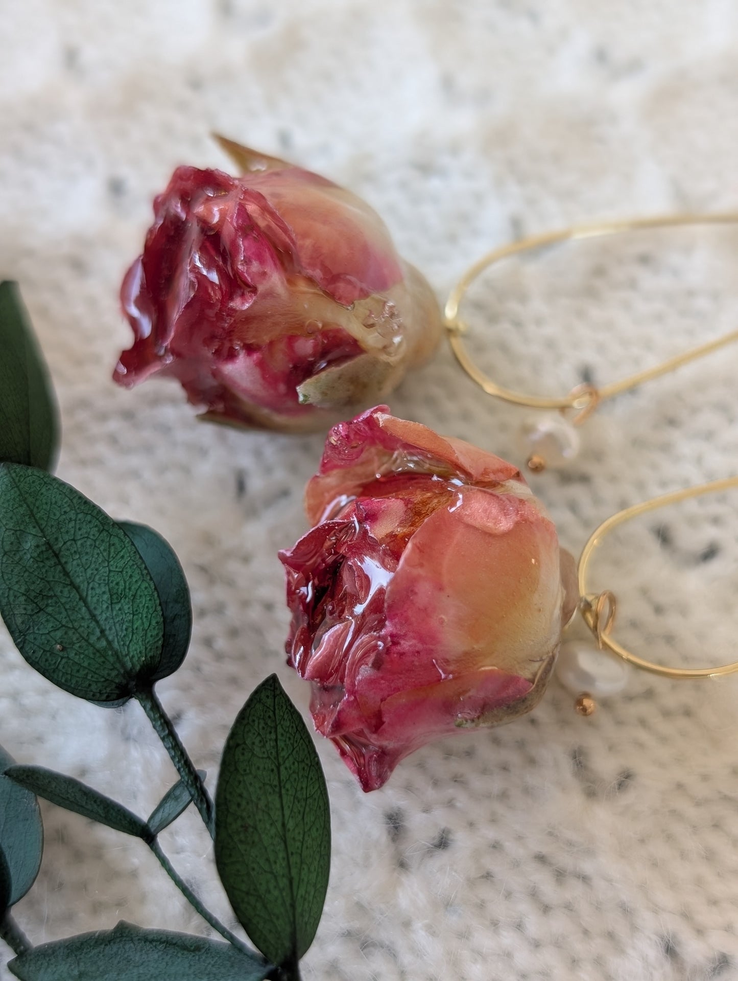 Sweet Real Rosebuds Earrings