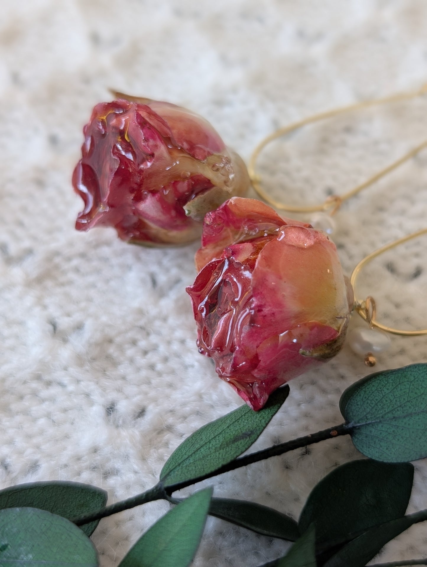 Sweet Real Rosebuds Earrings