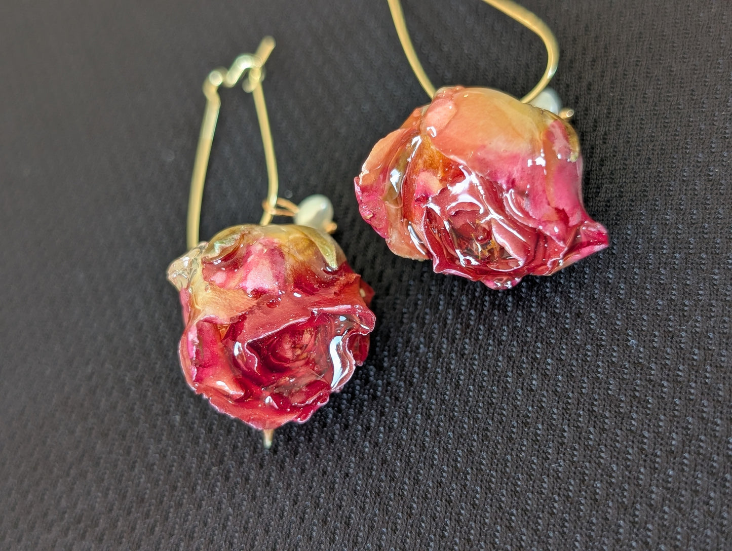 Sweet Real Rosebuds Earrings