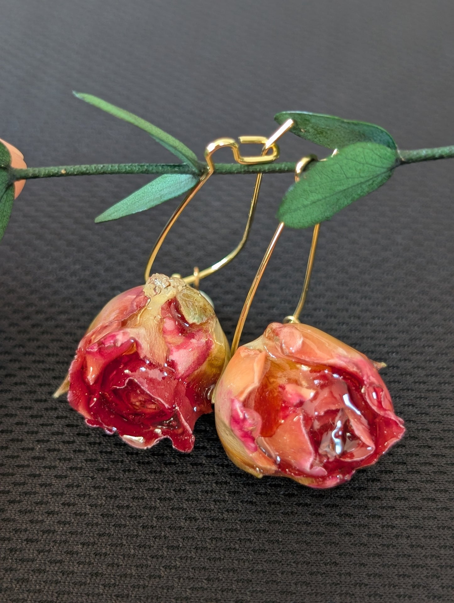 Sweet Real Rosebuds Earrings