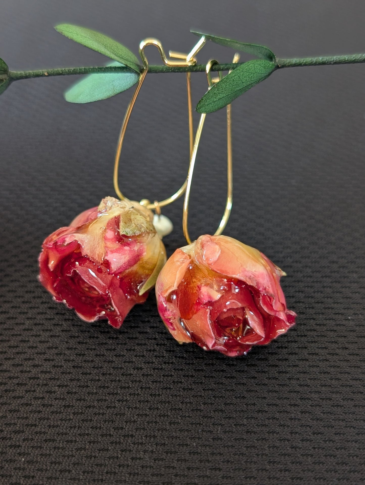 Sweet Real Rosebuds Earrings