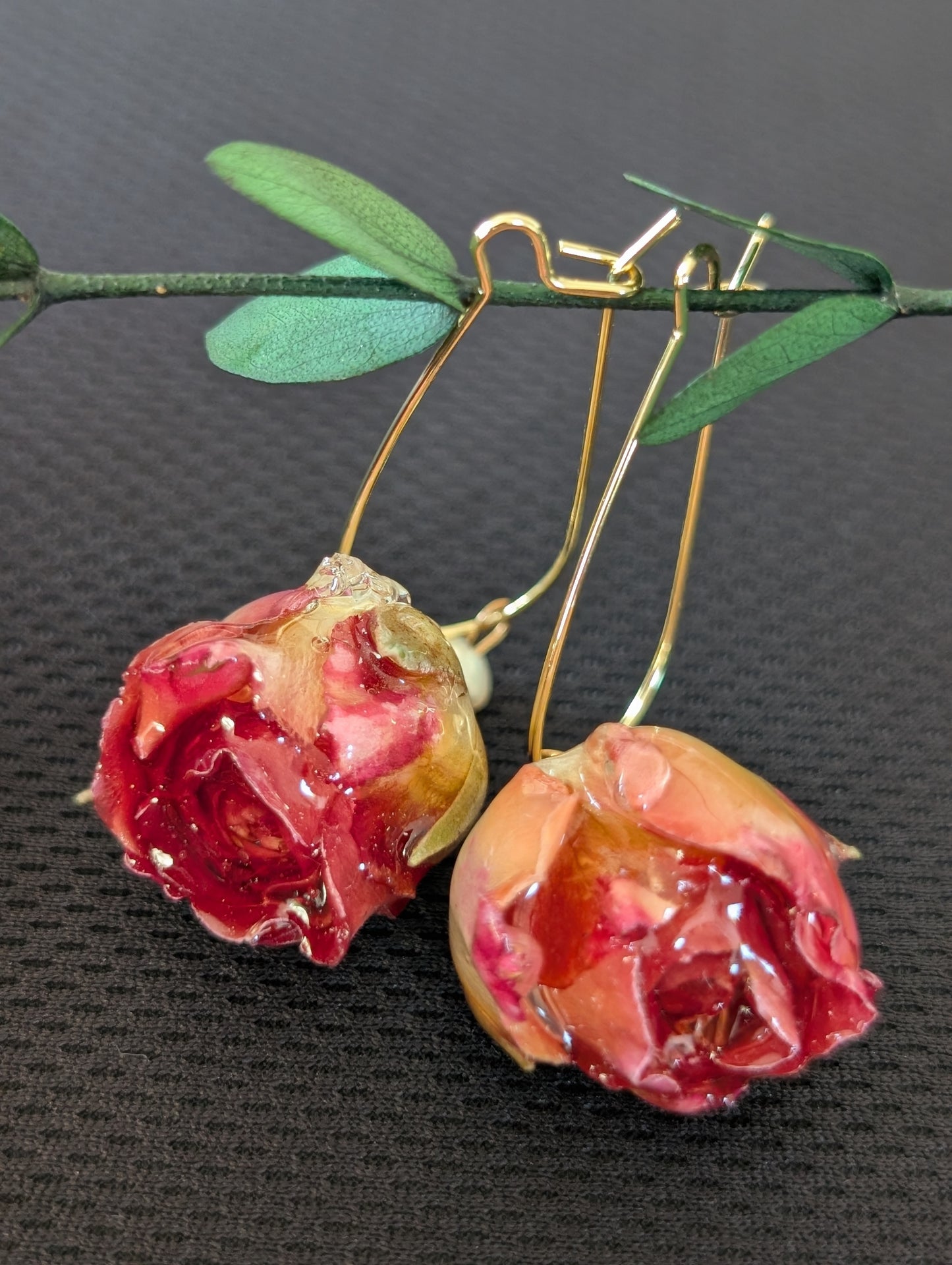 Sweet Real Rosebuds Earrings