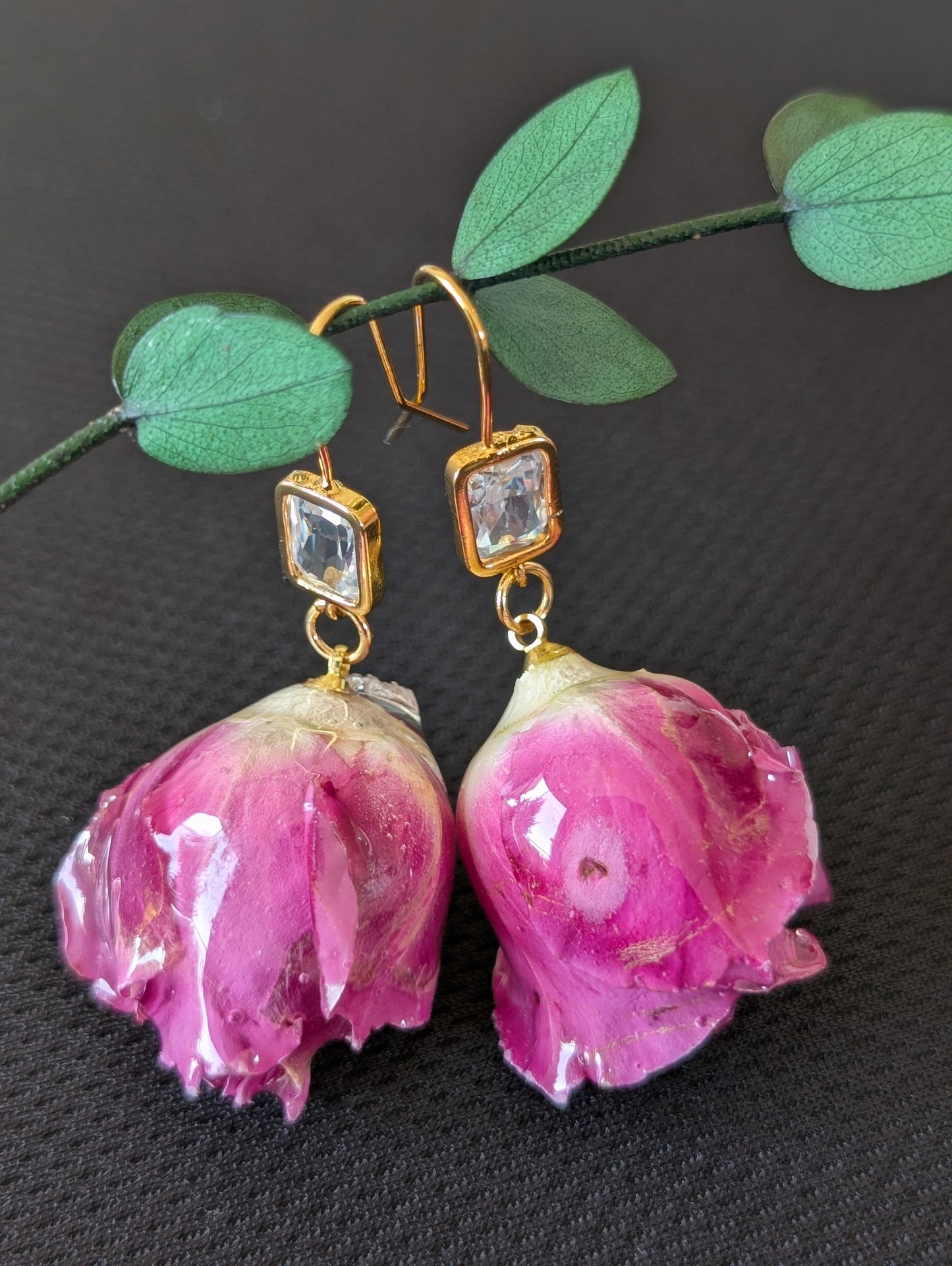 Real Rosebuds Earrings