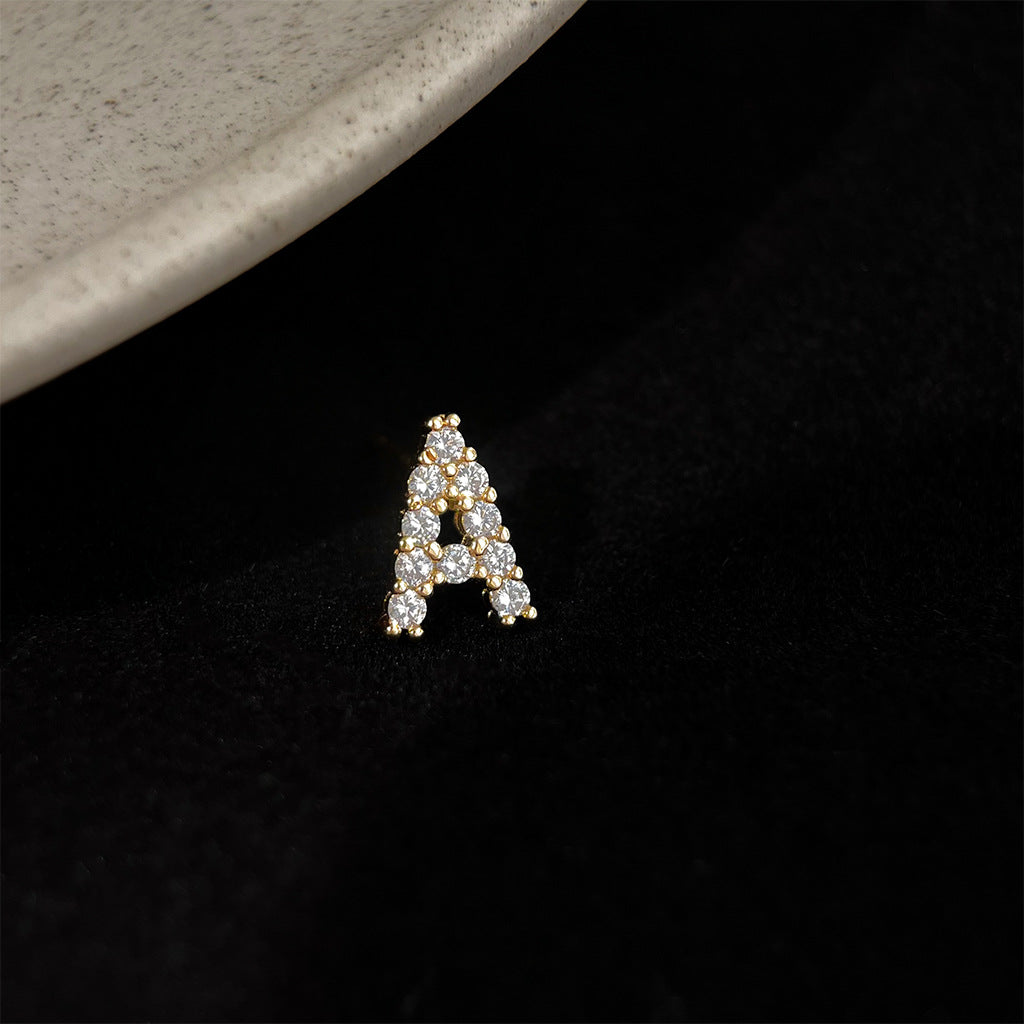 Sparkling Initial Studs