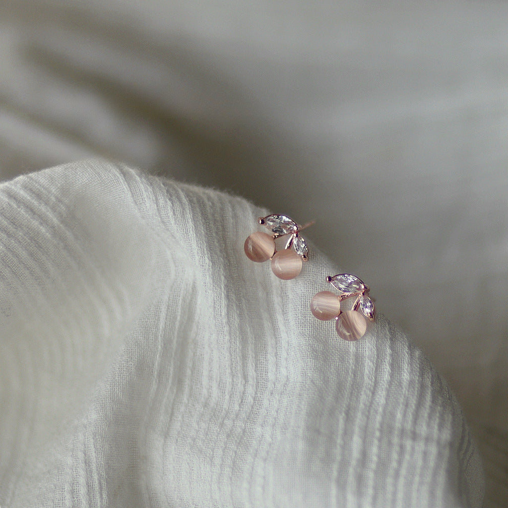 Cherry Opal Earring