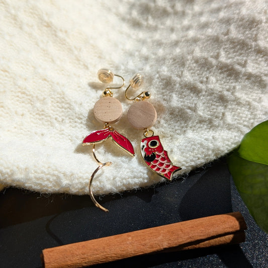 Lucky Koi Streamer Clip-Ons (No Piercings Needed!)