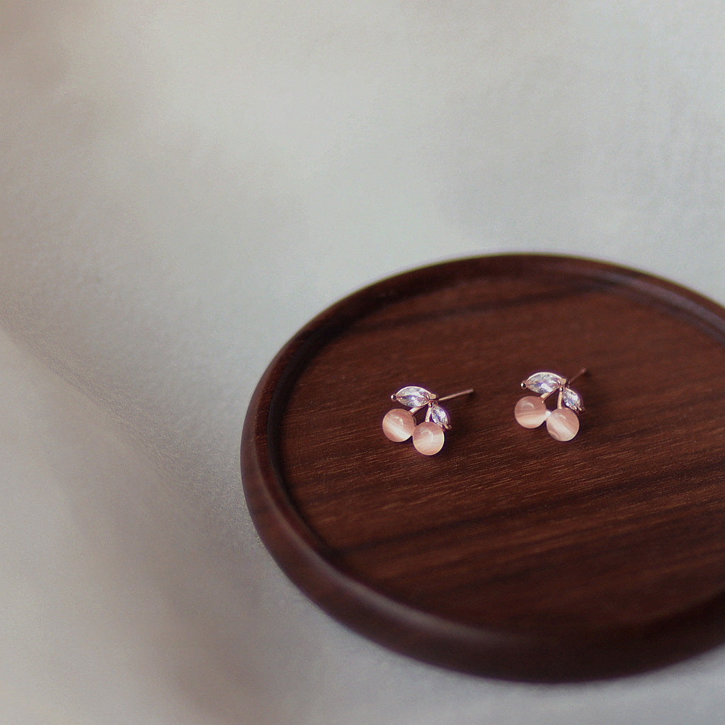 Cherry Opal Earring