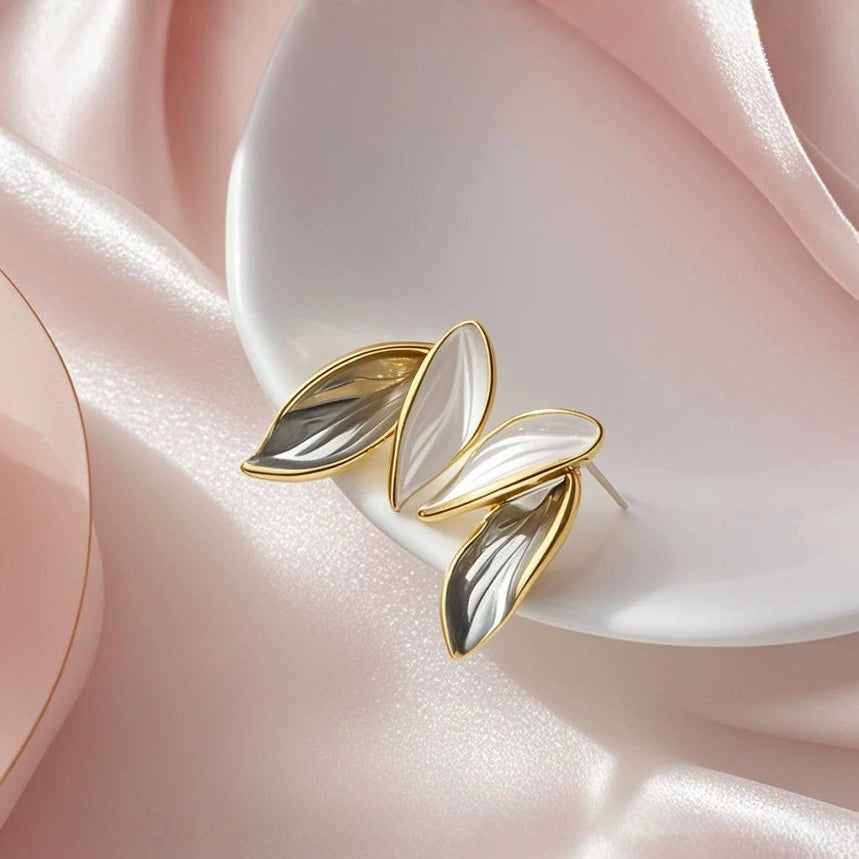 Leaf Stud Earrings