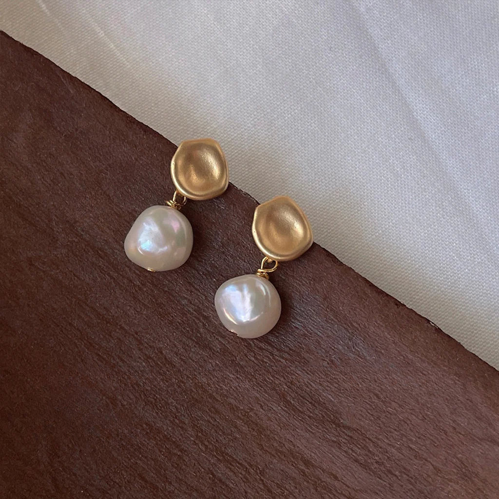 Baroque Pearl Drop Earrings