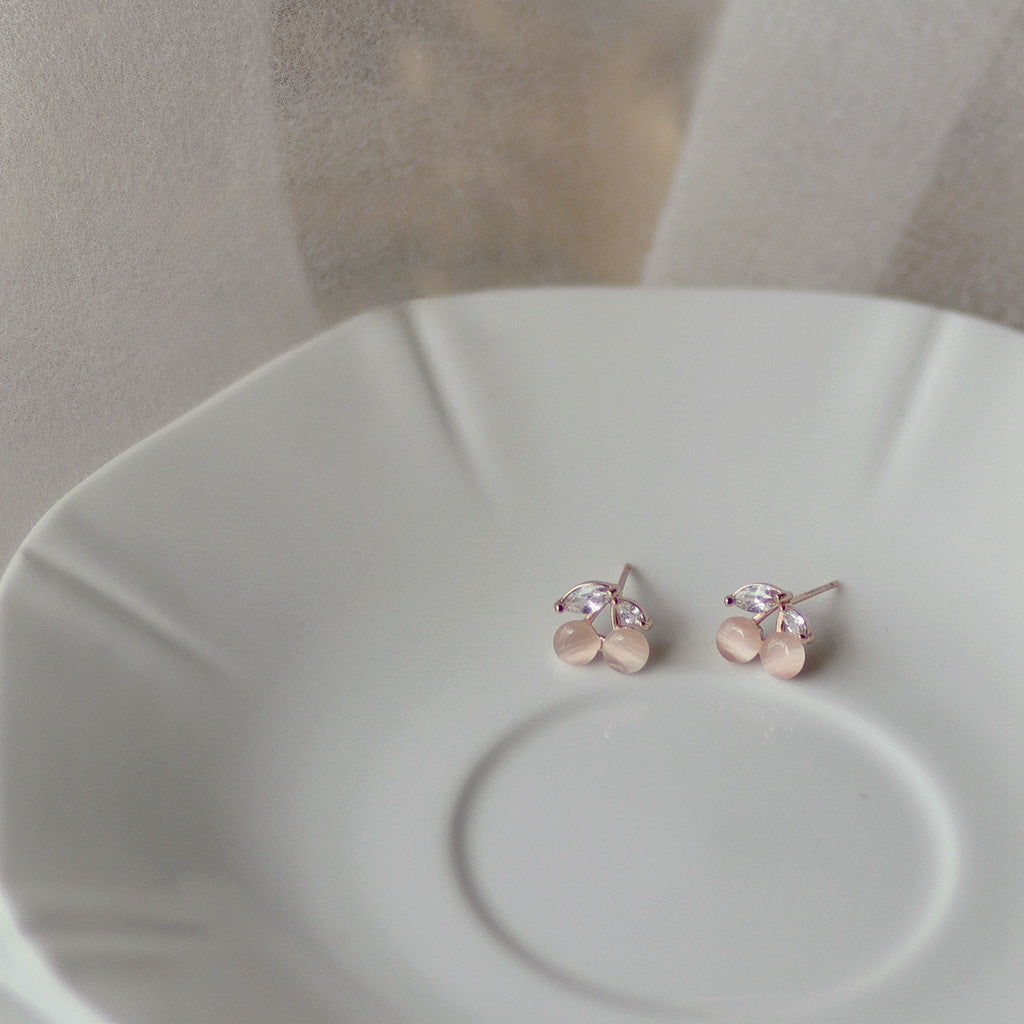 Cherry Opal Earring