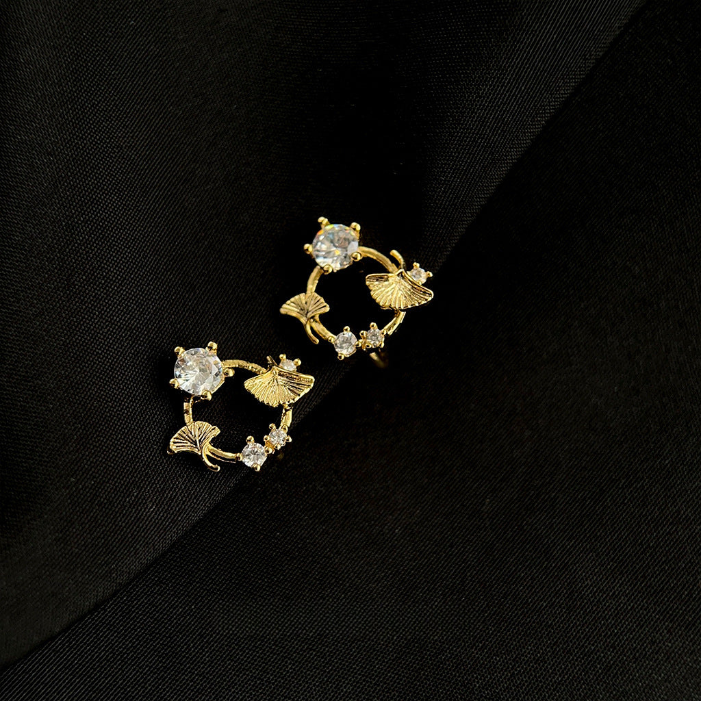 Sparkling Wreath Wonder, Studs or Clip-Ons (No Piercing Needed!)
