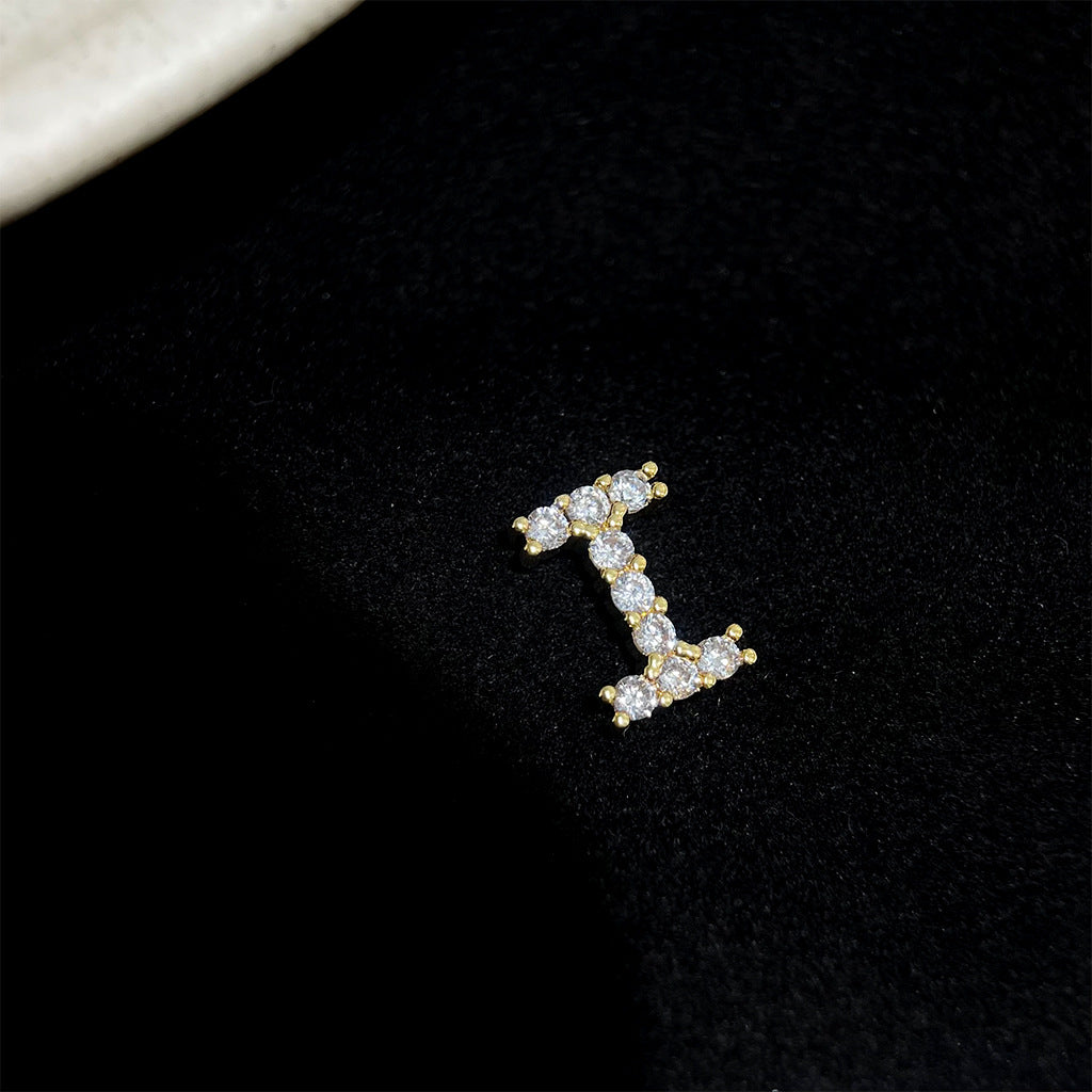 Sparkling Initial Studs