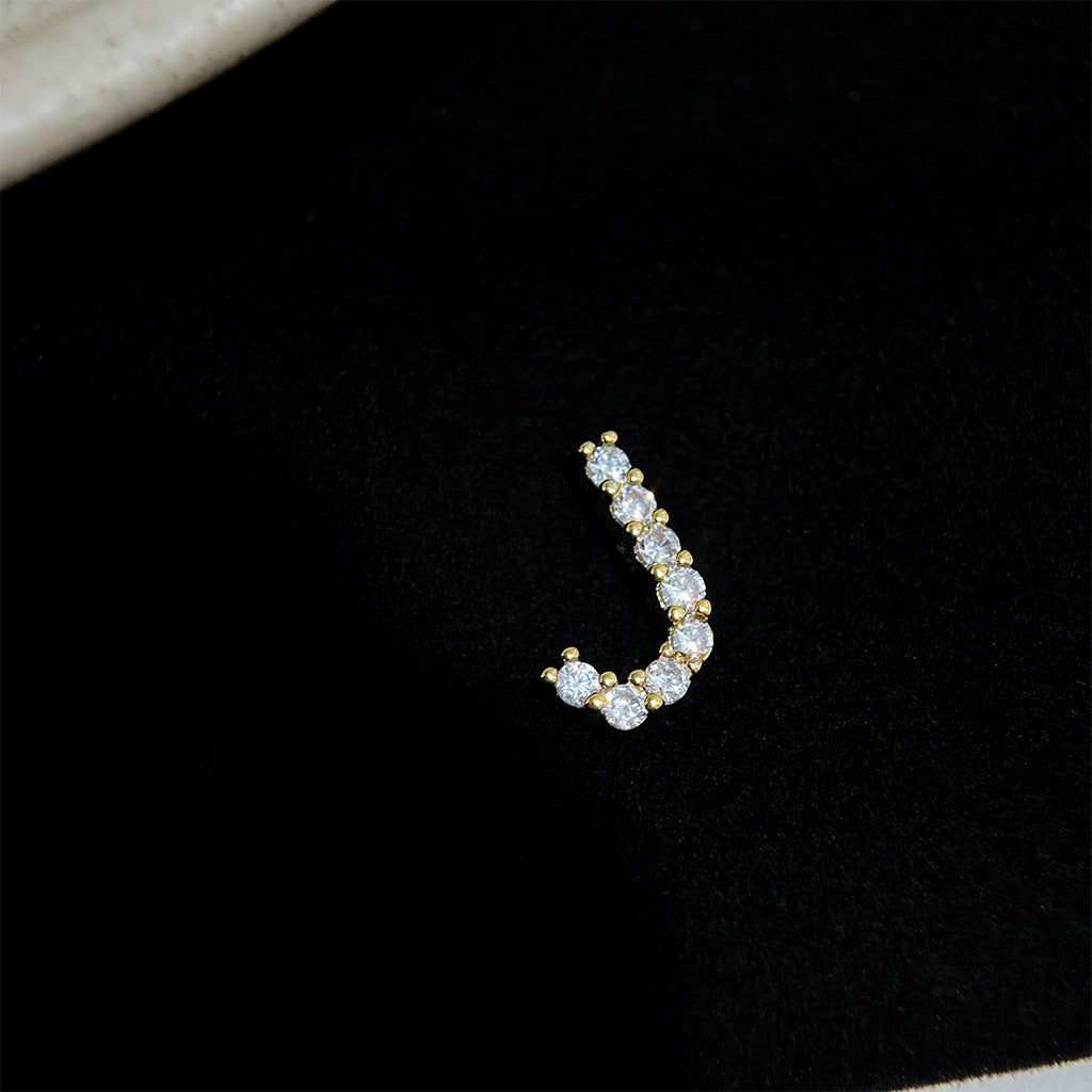 Sparkling Initial Studs