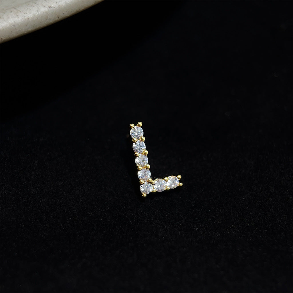 Sparkling Initial Studs